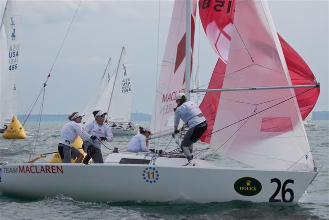 Anna Tunnicliffe 2nd overall - Rolex International Women’s Keelboat Championship ©  Rolex/Daniel Forster http://www.regattanews.com